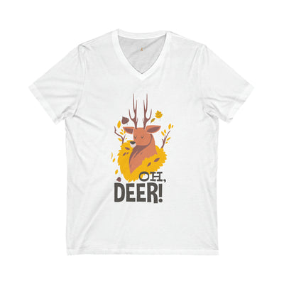 Unisex Jersey Short Sleeve V-Neck Tee