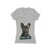 "Sorry I Can't" French Bulldog Women's Jersey Short Sleeve Deep V-Neck Tee